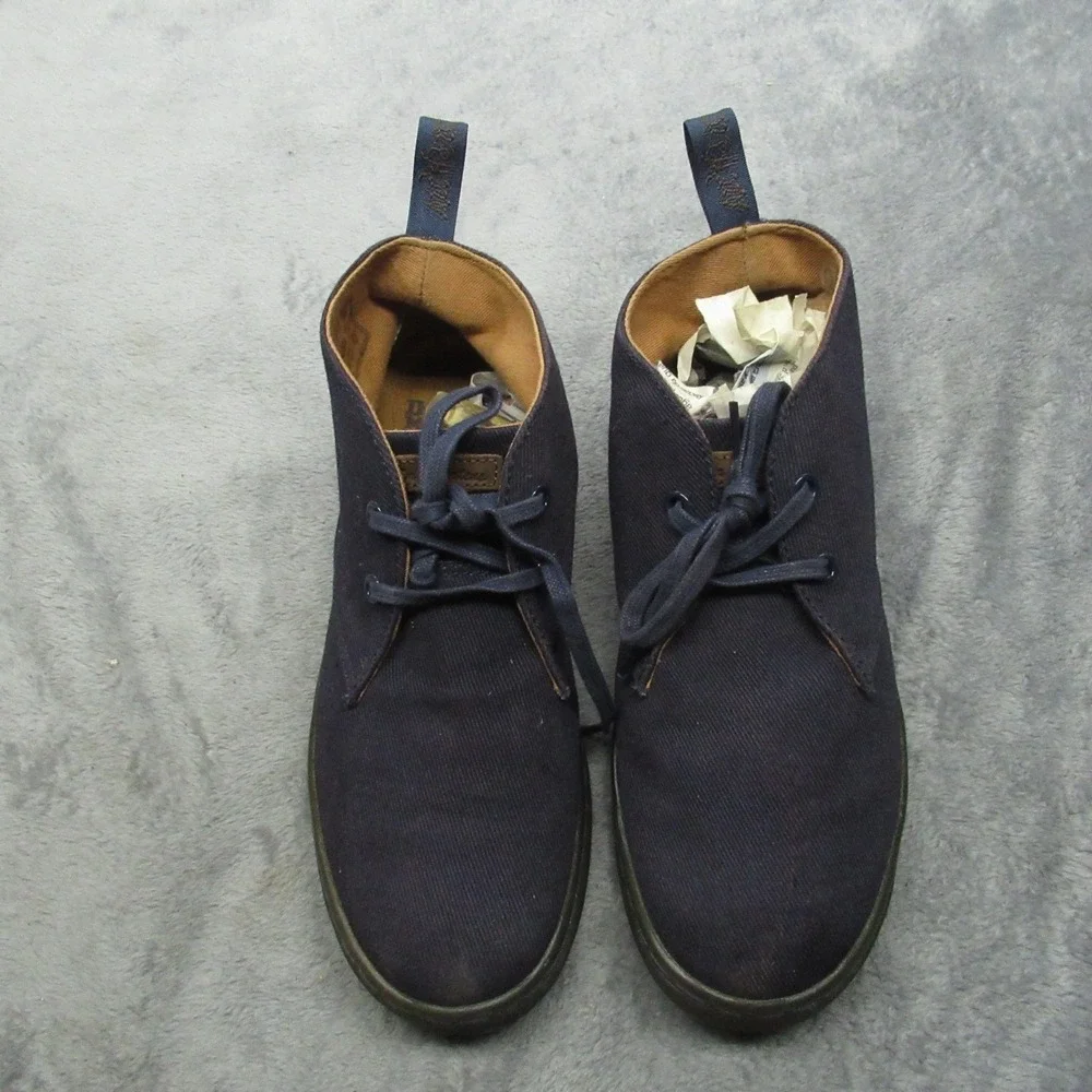 Dr Martens Unisex Mens 7 Women 8 Shoes Blue Mayport Canvas Chukka Casual Dress